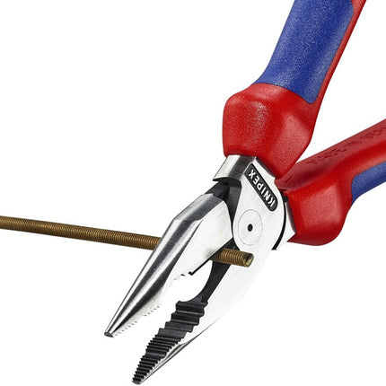 Alicates combinados de punta de aguja Knipex ( 8002875243 ) longitud 185 mm negro atramentisado