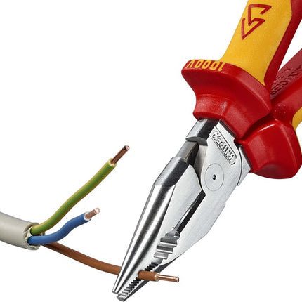 Pince combinée pointue Knipex ( 8002875246 ) longueur 185 mm chromée VDE