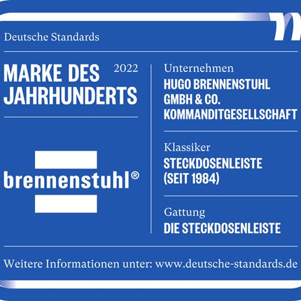 Regleta de enchufes Brennenstuhl Premium-Protect-Line ( 8001484635 ) 16 A 230 V negro/plata 3 m PVC 1,5 mm²