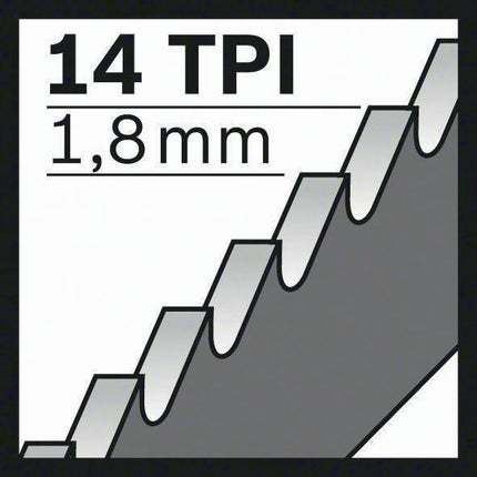 Hoja de sierra de sable Bosch S 922 BF ( 8000343778 ) longitud 150 mm anchura 19 mm juego, fresada