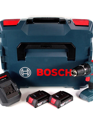 Bosch Professional GSB 18V-21 Akku Schlagbohrschrauber 18V 55Nm + 2x Akku 2,0Ah + Ladegerät + L-Boxx - Toolbrothers