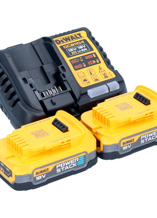 DeWalt DCD 999 E2 Perceuse-visseuse à percussion sans fil 18 V 95 Nm Brushless + 2x Powerstack batterie 1,7 Ah + chargeur