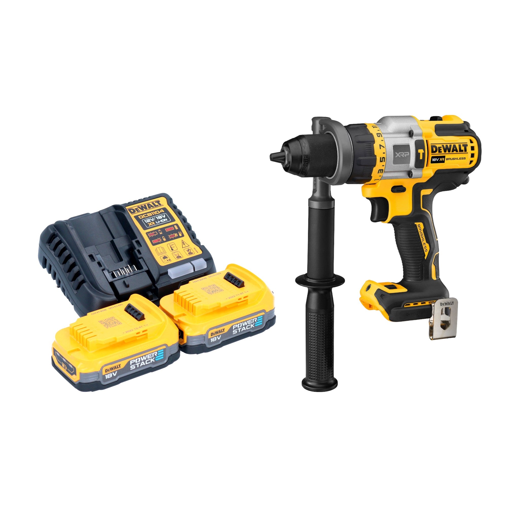 DeWalt DCD 999 E2 Akku Schlagbohrschrauber 18 V 95 Nm Brushless 2x Powerstack Akku 1 7 Ah Ladegeraet 0 - toolbrothers