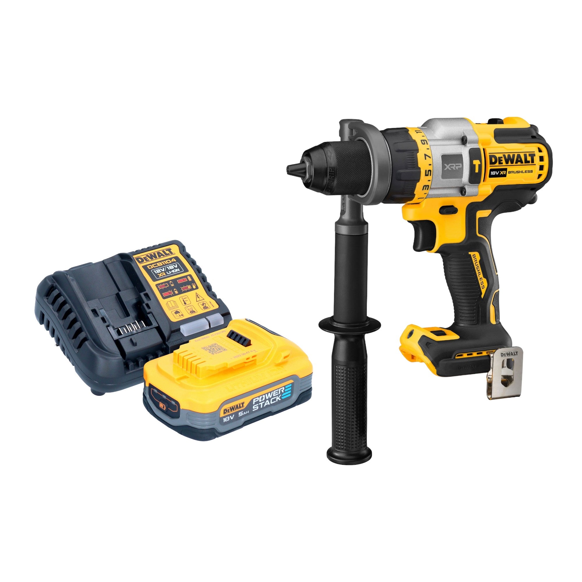 DeWalt DCD 999 H1 Akku Schlagbohrschrauber 18 V 95 Nm Brushless 1x Powerstack Akku 5 0 Ah Ladegeraet 0 - toolbrothers