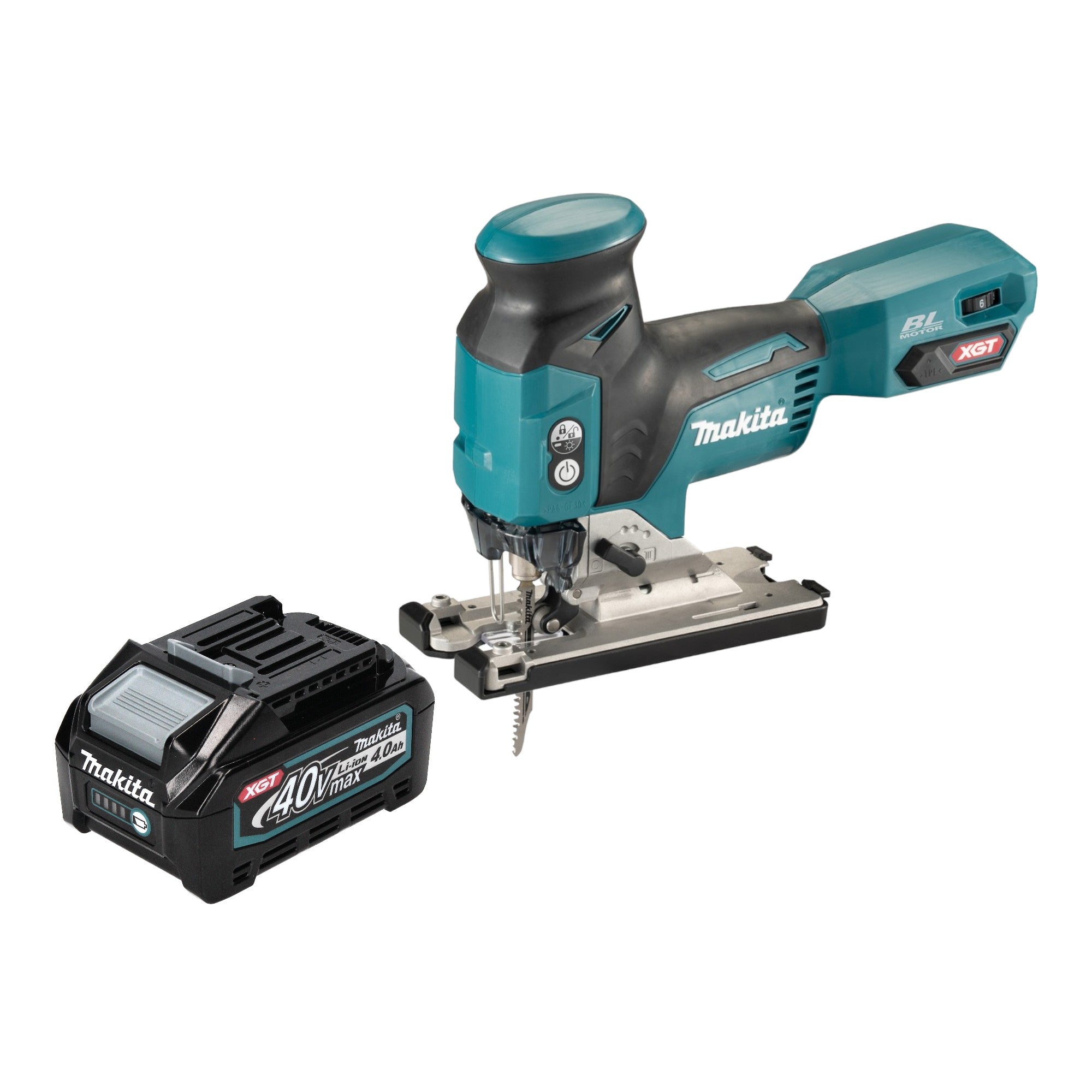Makita JV 001 GM1 Akku Stichsaege 40 V max 135 mm Brushless 1x Akku 4 0 Ah ohne Ladegeraet 0 - toolbrothers