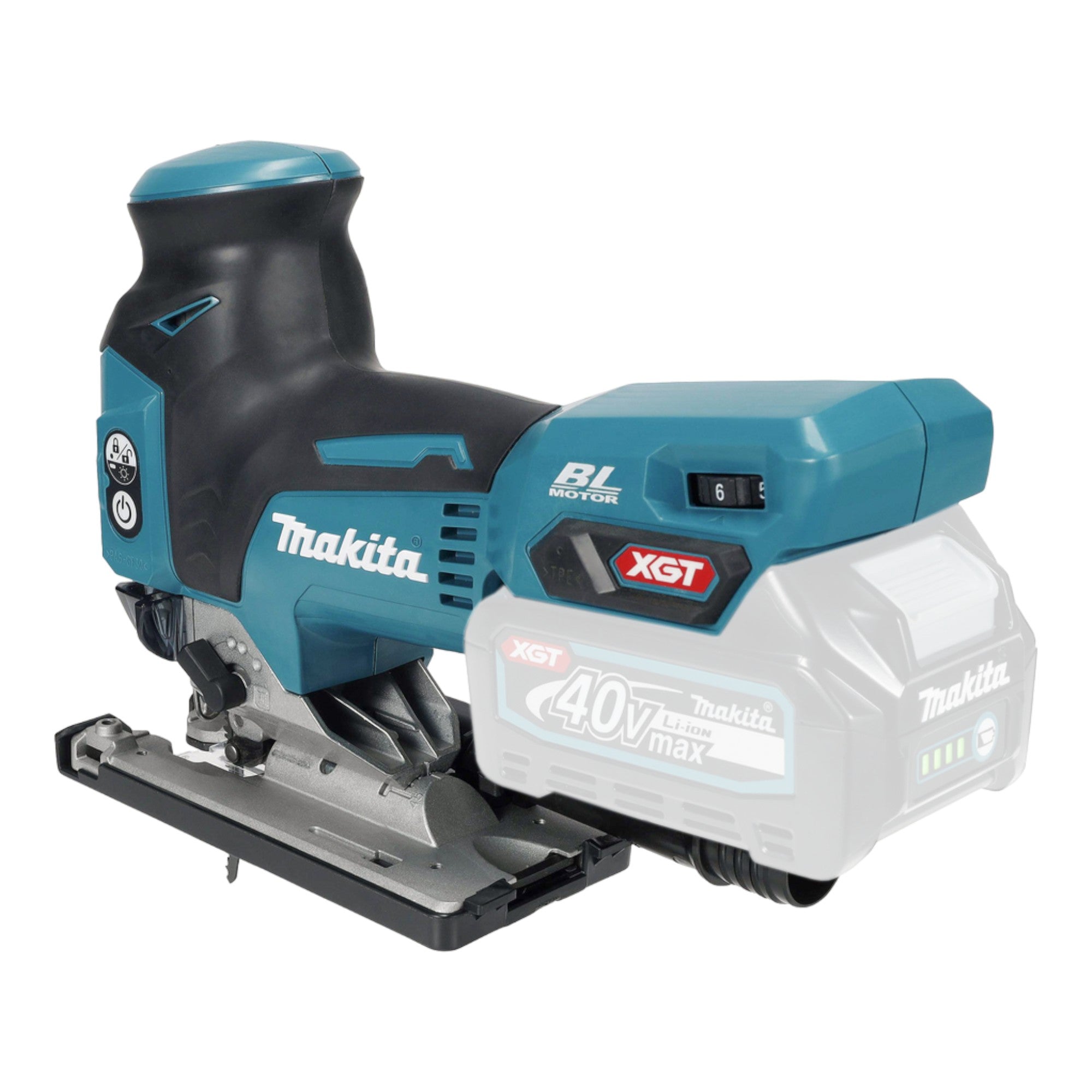 Makita JV 001 GM201 Akku Stichsaege 40 V max 135 mm Brushless 2x Akku 4 0 Ah Ladegeraet Makpac 4 - toolbrothers