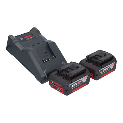 Bosch GWS 18V-10 Professional Akku Winkelschleifer 18 V 125 mm Brushless + 2x Akku 4,0 Ah + Ladegerät