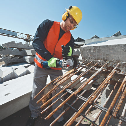 Bosch GWS 18V-10 Amoladora angular profesional sin cable 18 V 125 mm sin escobillas + 2x acumulador 5,0 Ah + cargador