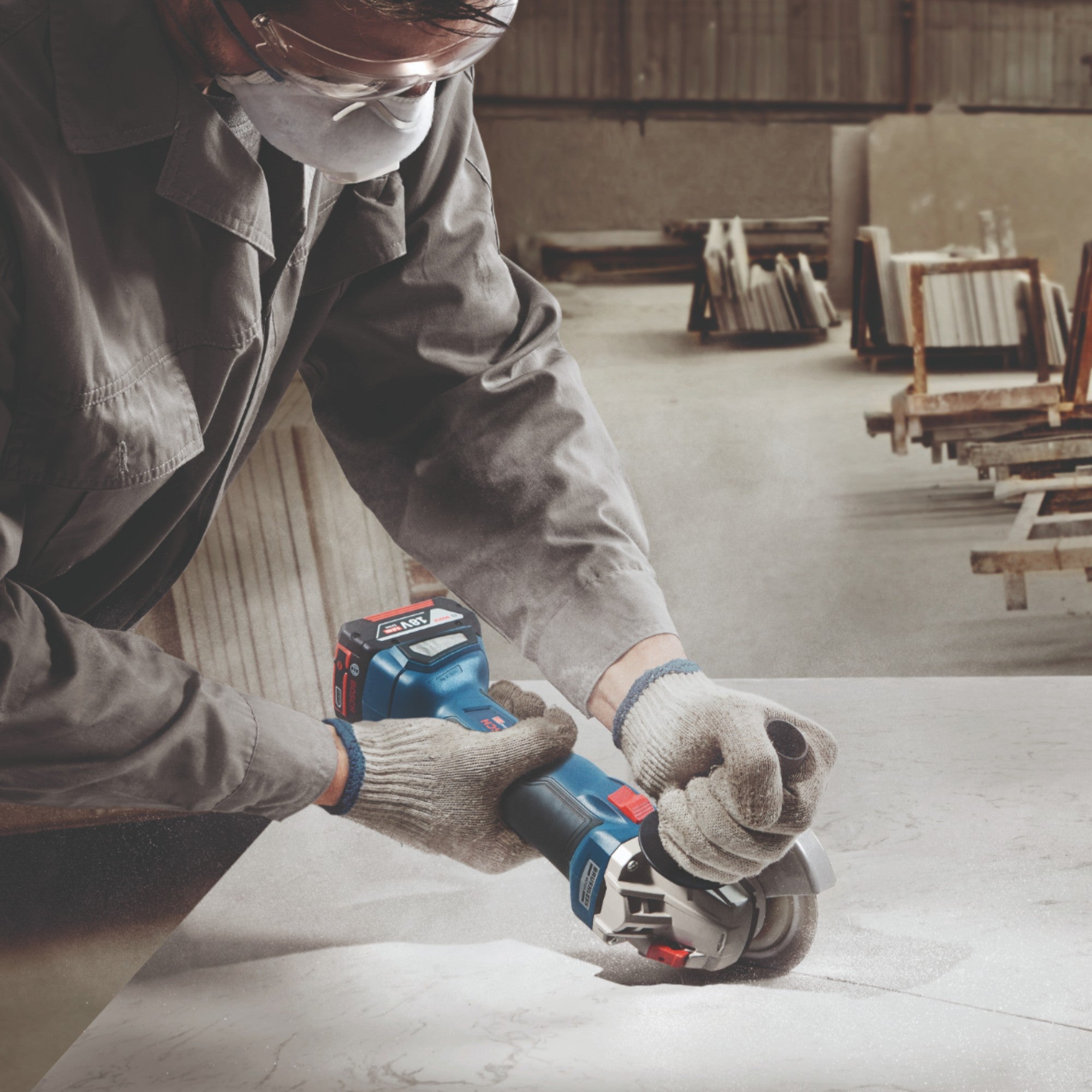 Bosch GWS 18V 10 Professional Akku Winkelschleifer 18 V 125 mm Brushless 2x ProCORE Akku 8 0 Ah Ladegeraet 4 - toolbrothers