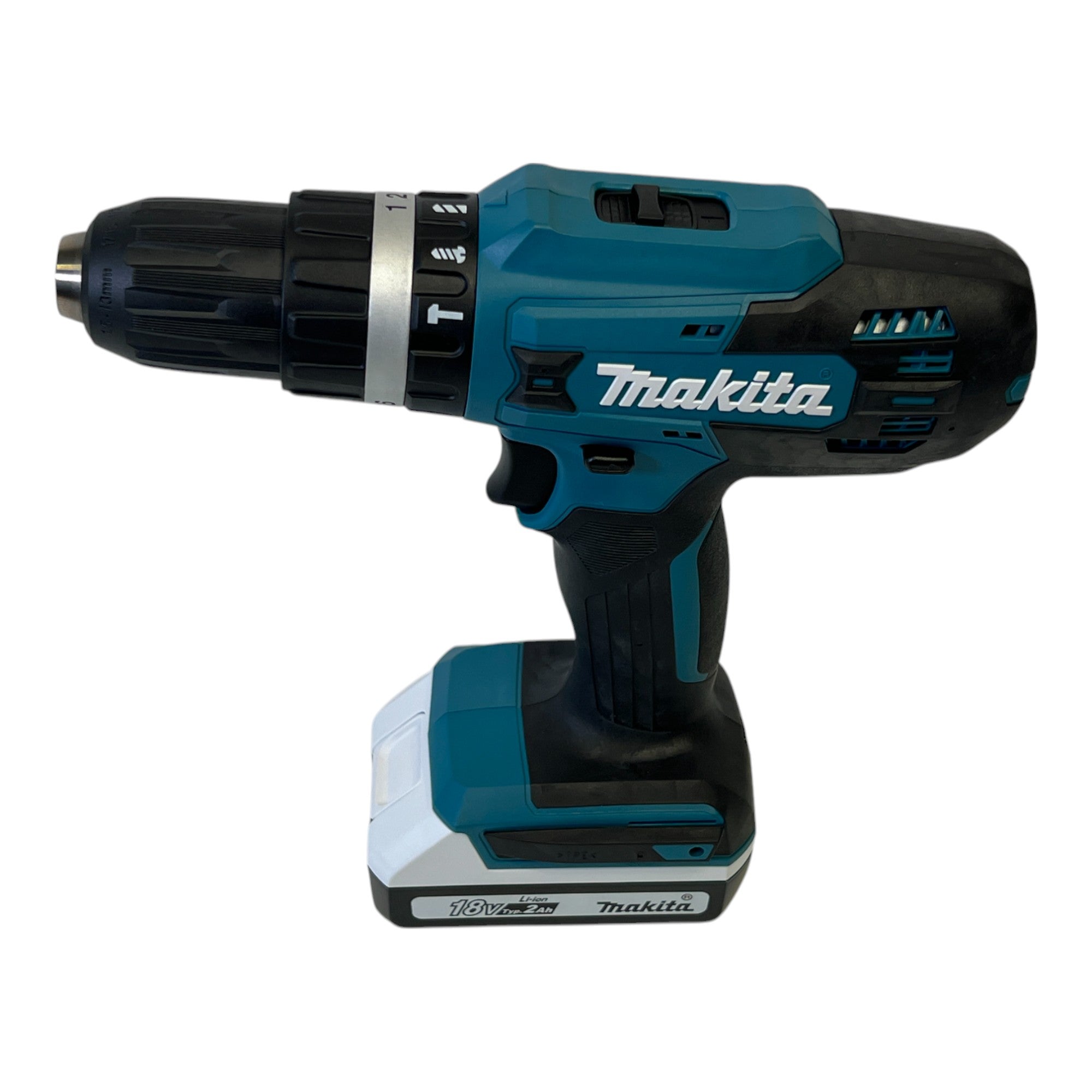 Makita HP 488 DWAX4 Akku Schlagbohrschrauber 18 V 42 Nm G Serie 1x Akku 2 0 Ah Ladegeraet 74 tlg Bit Set Koffer 1 - toolbrothers