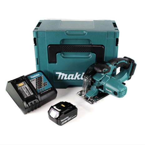 Makita DCS 552 RG1J 18 V Akku Metall Handkreissäge 136 mm im Makpac + 1x 6,0 Ah Akku und Lader + Sägeblatt und Schutzbrille - Toolbrothers