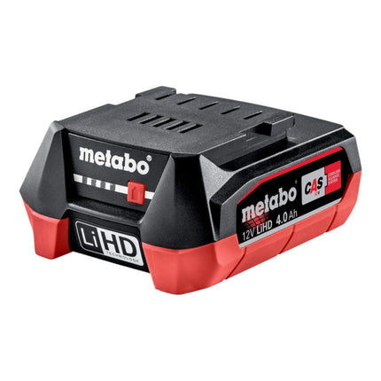 Set di batterie Metabo 4x batterie LiHD 12 V 4,0 Ah / 4000 mAh Li-Ion con indicatore del livello di carica ( 4x 625349000 )