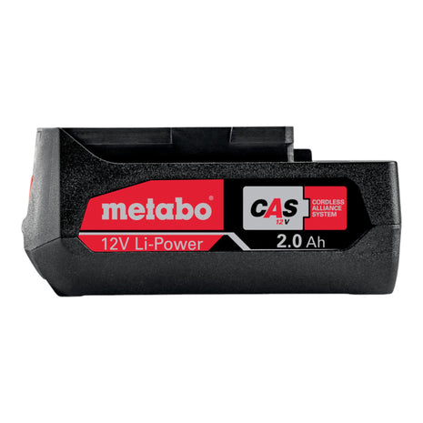 Set di batterie Metabo 2x batterie Li-Power 12 V 2,0 Ah / 2000 mAh Li-Ion con indicatore del livello di carica ( 2x 625406000 )