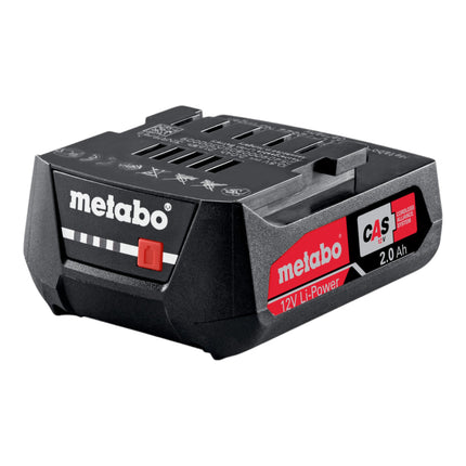 Set di batterie Metabo 4x batterie Li-Power 12 V 2,0 Ah / 2000 mAh Li-Ion con indicatore del livello di carica ( 4x 625406000 )