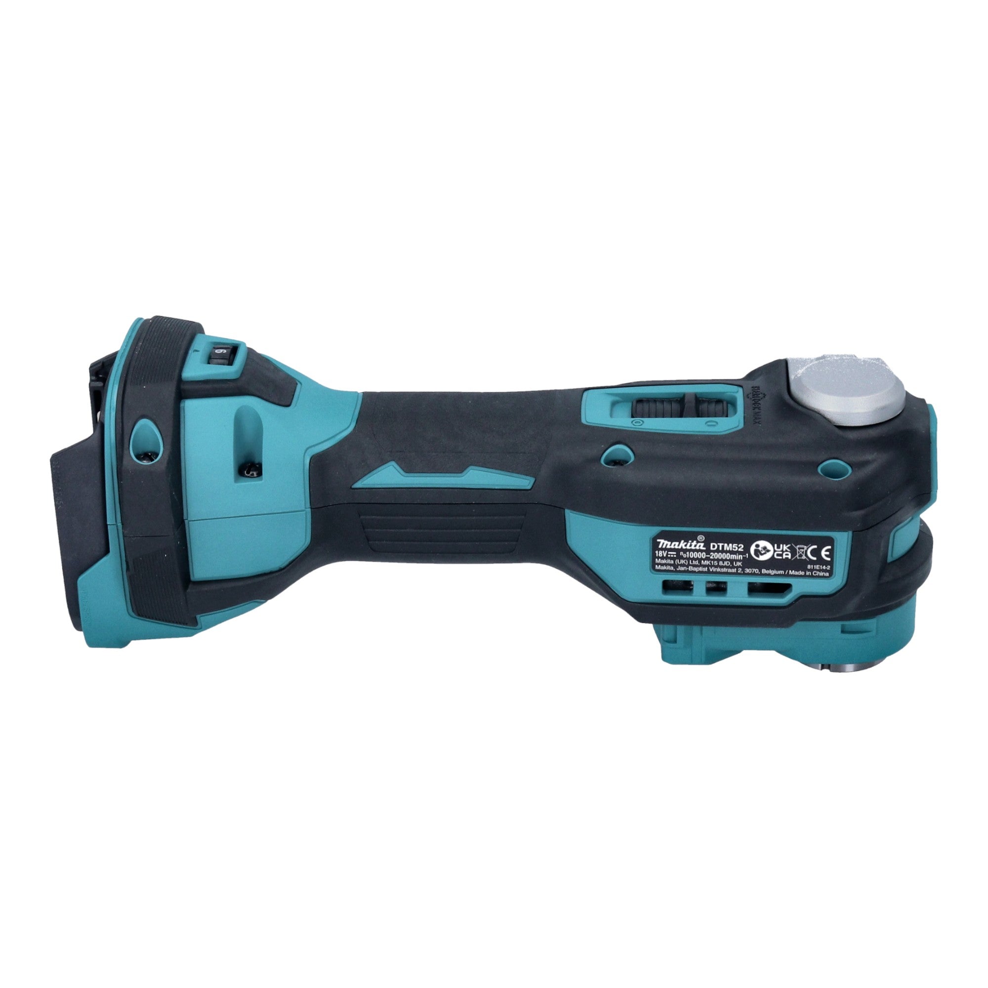 Makita DTM 52 T1JX2 Akku Multifunktionswerkzeug 18 V Starlock Max Brushless 1x Akku 5 0 Ah Ladegeraet 43 tlg Zubehoerset Makpac 4 - toolbrothers