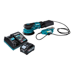 Makita BO 001 CGM101 Akku Exzenterschleifer 40 V max. 125 mm 5,0 mm Hub Brushless + 1x Akku 4,0 Ah + Ladegerät