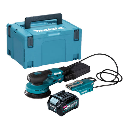 Makita BO 003 CGD101 Akku Exzenterschleifer 40 V max 125 mm 3 0 mm Hub Brushless 1x Akku 2 5 Ah Makpac ohne Ladegeraet 0 - toolbrothers