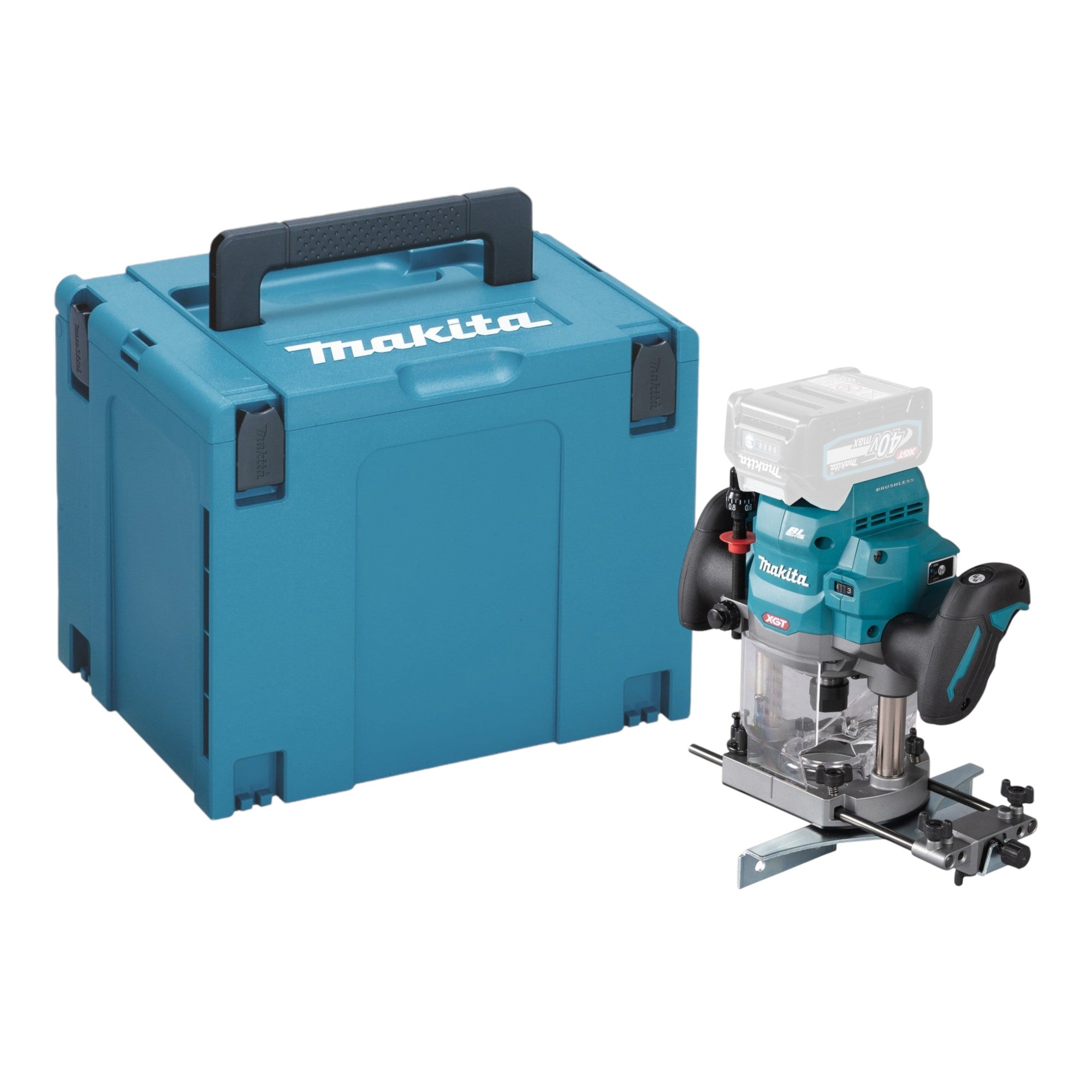 Makita RP 001 GZ01 Akku Oberfraese 40 V max 12 mm Brushless Makpac ohne Akku ohne Ladegeraet 0 - toolbrothers
