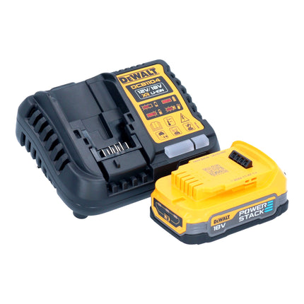 Pistola de calafateo sin cable DeWalt DCE 581 E1K 18 V 310 ml + 1x batería Powerstack 1,7 Ah + cargador + maletín