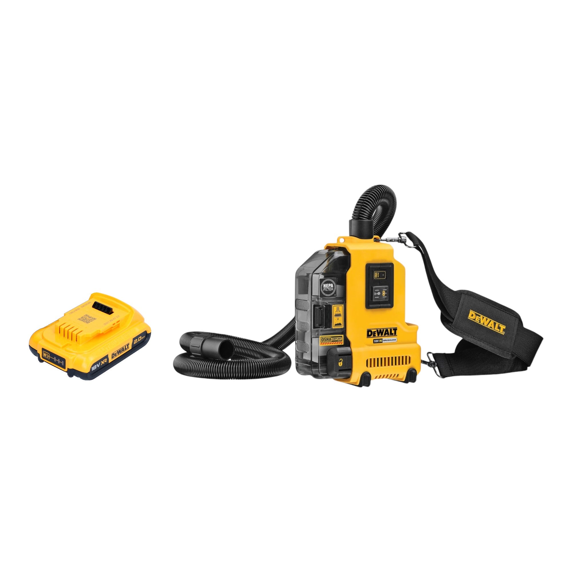 DeWalt DWH 161 N Akku Universalabsaugung 18 V 0 21 l Brushless 1x Akku 2 0 Ah ohne Ladegeraet 0 - toolbrothers