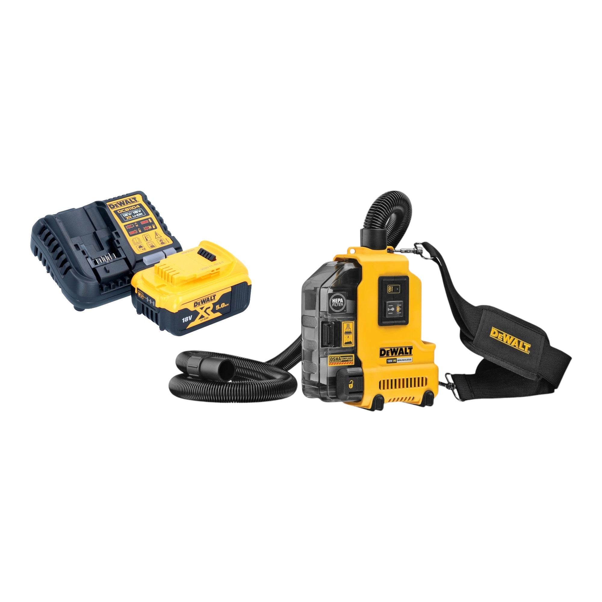 DeWalt DWH 161 P1 Akku Universalabsaugung 18 V 0 21 l Brushless 1x Akku 5 0 Ah Ladegeraet 0 - toolbrothers