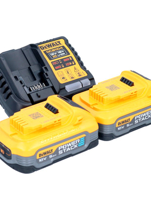 Batterie DeWalt DWH 161 H2 aspiration universelle 18 V 0,21 l sans balais + 2x batterie Powerstack 5,0 Ah + chargeur