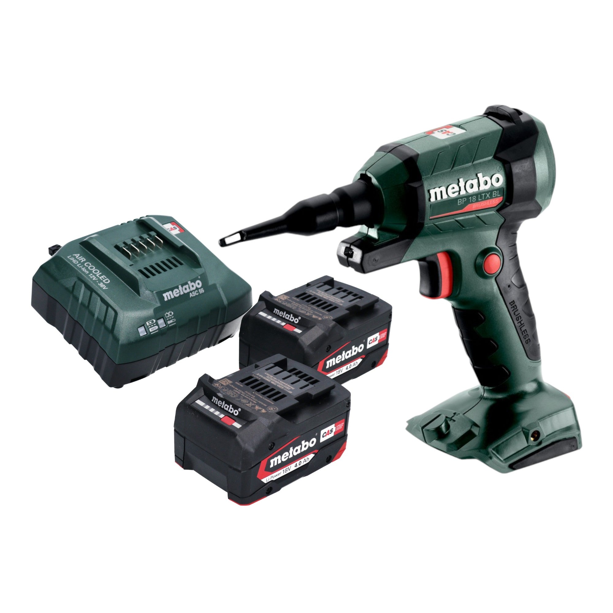 Metabo BP 18 LTX BL Akku Blaspistole 18 V Brushless 2x Akku 4 0 Ah Ladegeraet 0 - toolbrothers
