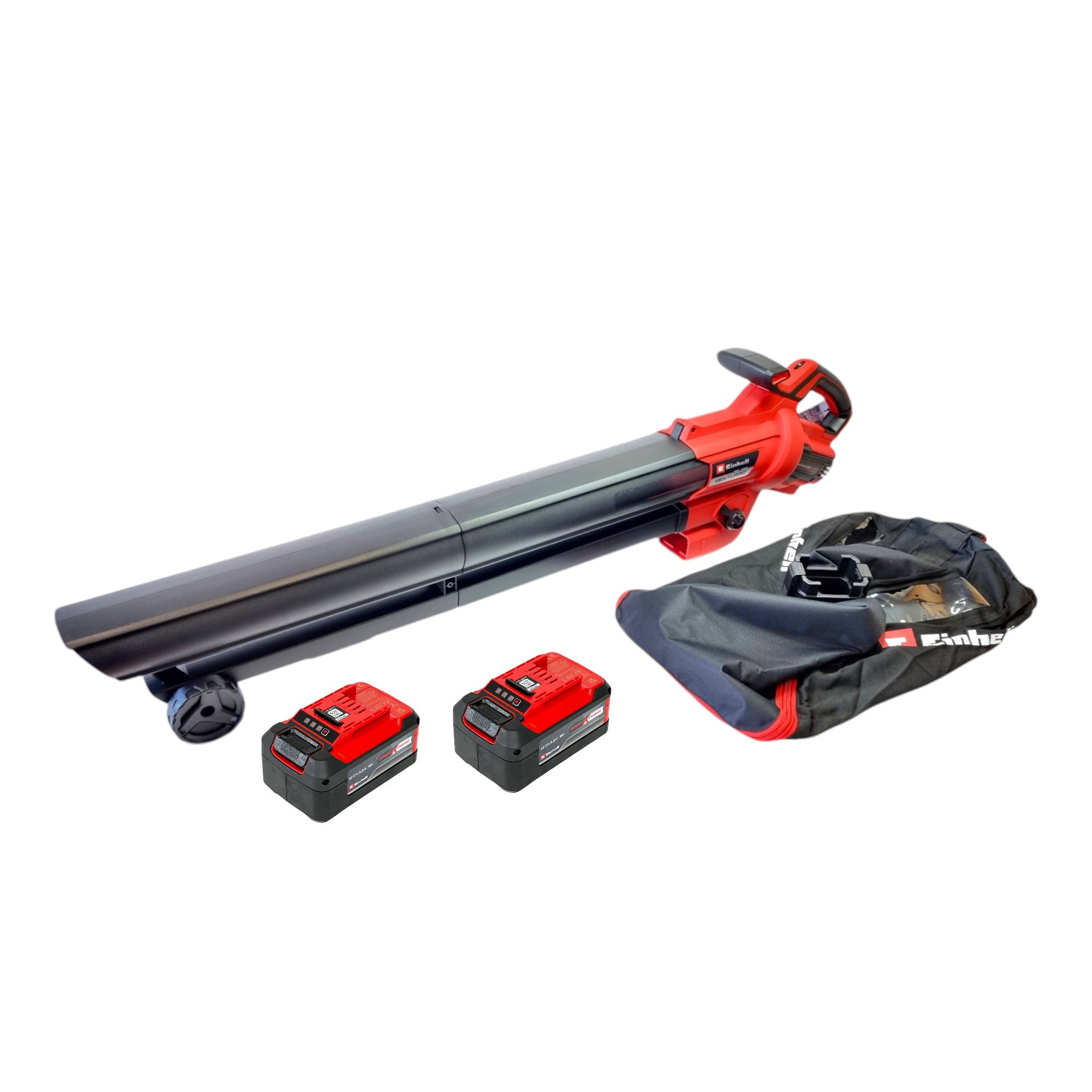 Einhell GE CL 36 Li E Akku Laubblaeser und sauger 36 V 2x 18 V Power X Change Brushless 2x Akku 5 2 Ah ohne Ladegeraet 0 - toolbrothers