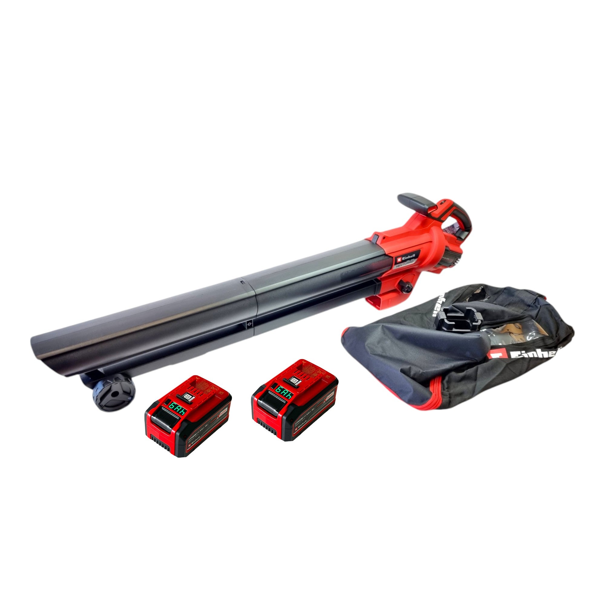 Einhell GE CL 36 Li E Akku Laubblaeser und sauger 36 V 2x 18 V Power X Change Brushless 2x Akku 4 0 6 0 Ah ohne Ladegeraet 0 - toolbrothers