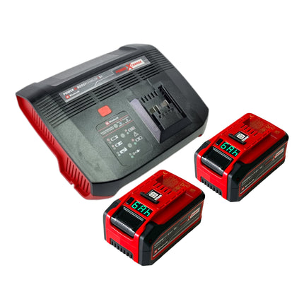 Einhell GE-CL 36 Li E soplador y aspirador de hojas sin cable 36 V ( 2x 18 V ) Power X-Change Brushless + 2x batería recargable 4.0 / 6.0 Ah + cargador