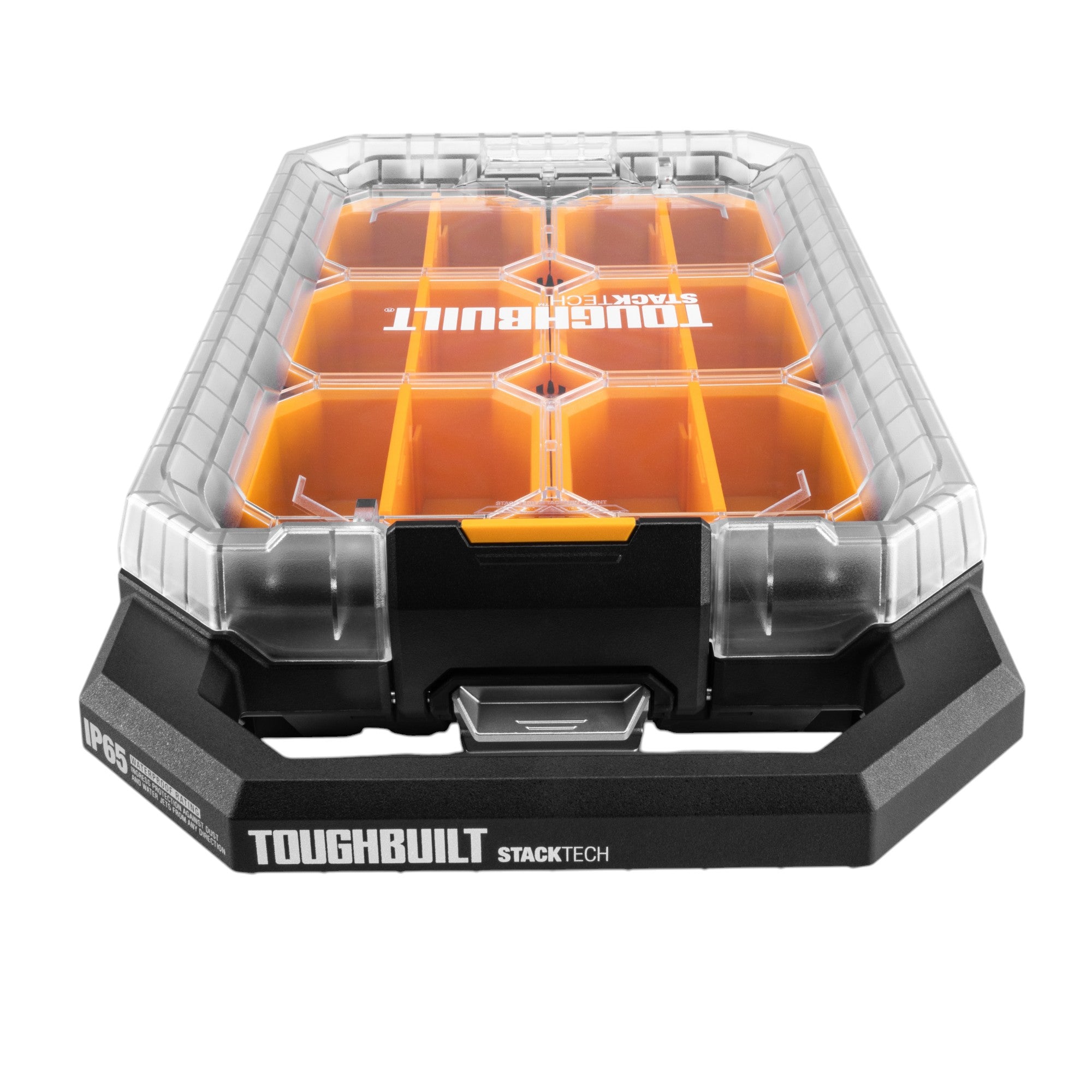 Toughbuilt STACKTECH TB B1 O 10C kompakter flacher Organizer 48 x 26 5 x 10 cm IP65 6x Inlay 6x Trennwand 2 - toolbrothers