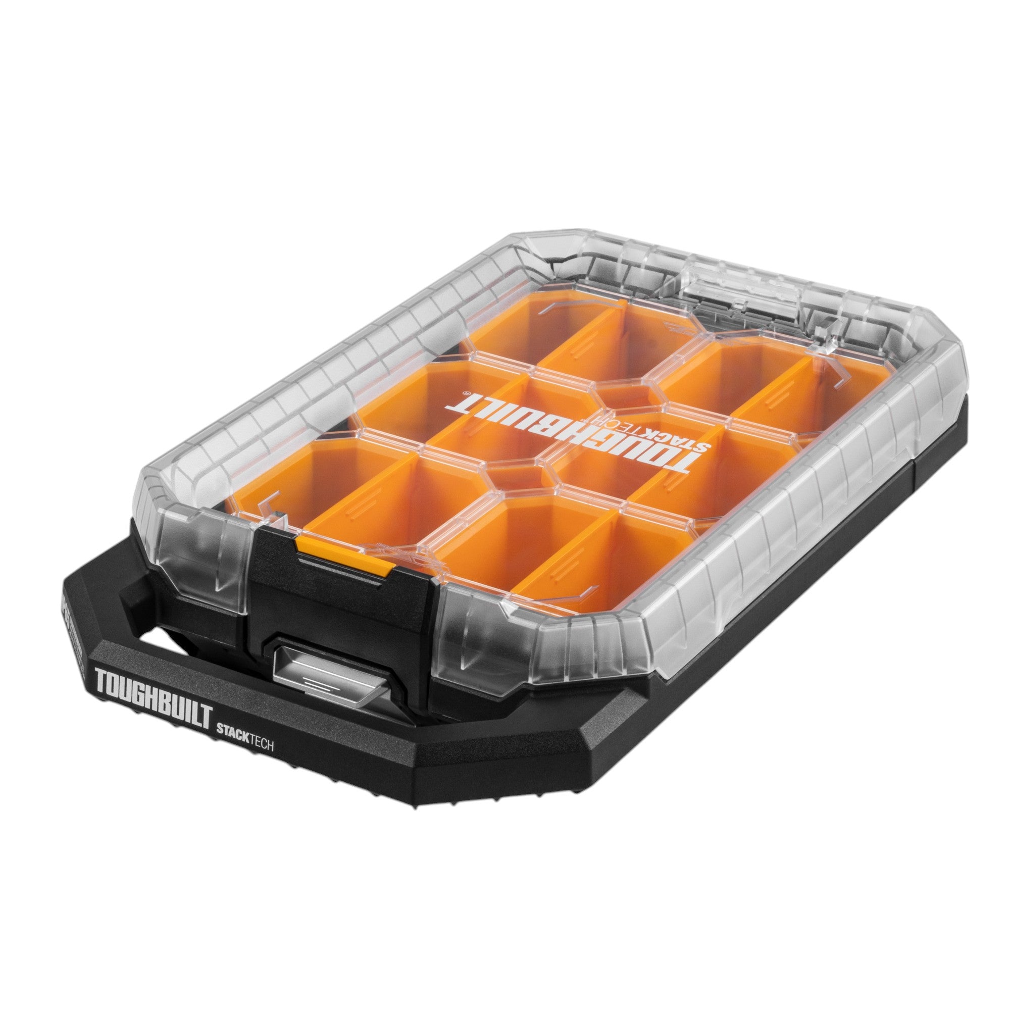 Toughbuilt STACKTECH TB B1 O 10C kompakter flacher Organizer 48 x 26 5 x 10 cm IP65 6x Inlay 6x Trennwand 0 - toolbrothers