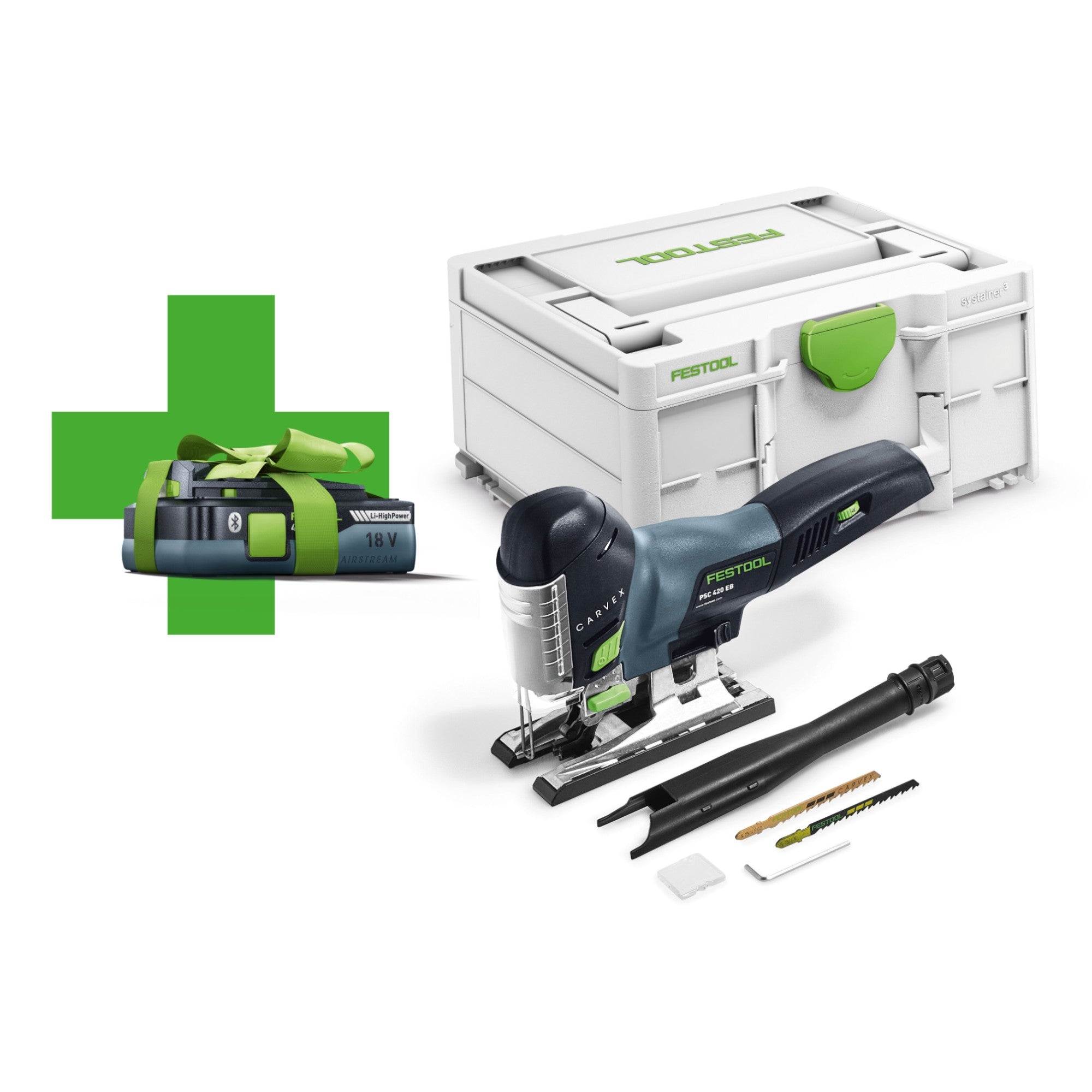 Festool PSC 420 EB Basic 4 0 Akku Pendelstichsaege 18 V 120 mm 577026 Brushless 1x Akku 4 0 Ah Systainer ohne Ladegeraet 0 - toolbrothers