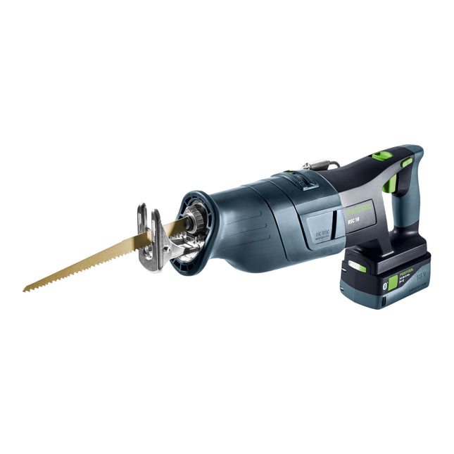 Sierra de sable sin cable Festool RSC 18 EB-Basic-5,0 18 V sin escobillas ( 578409 ) + 1x batería 5,0 Ah + Systainer - sin cargador