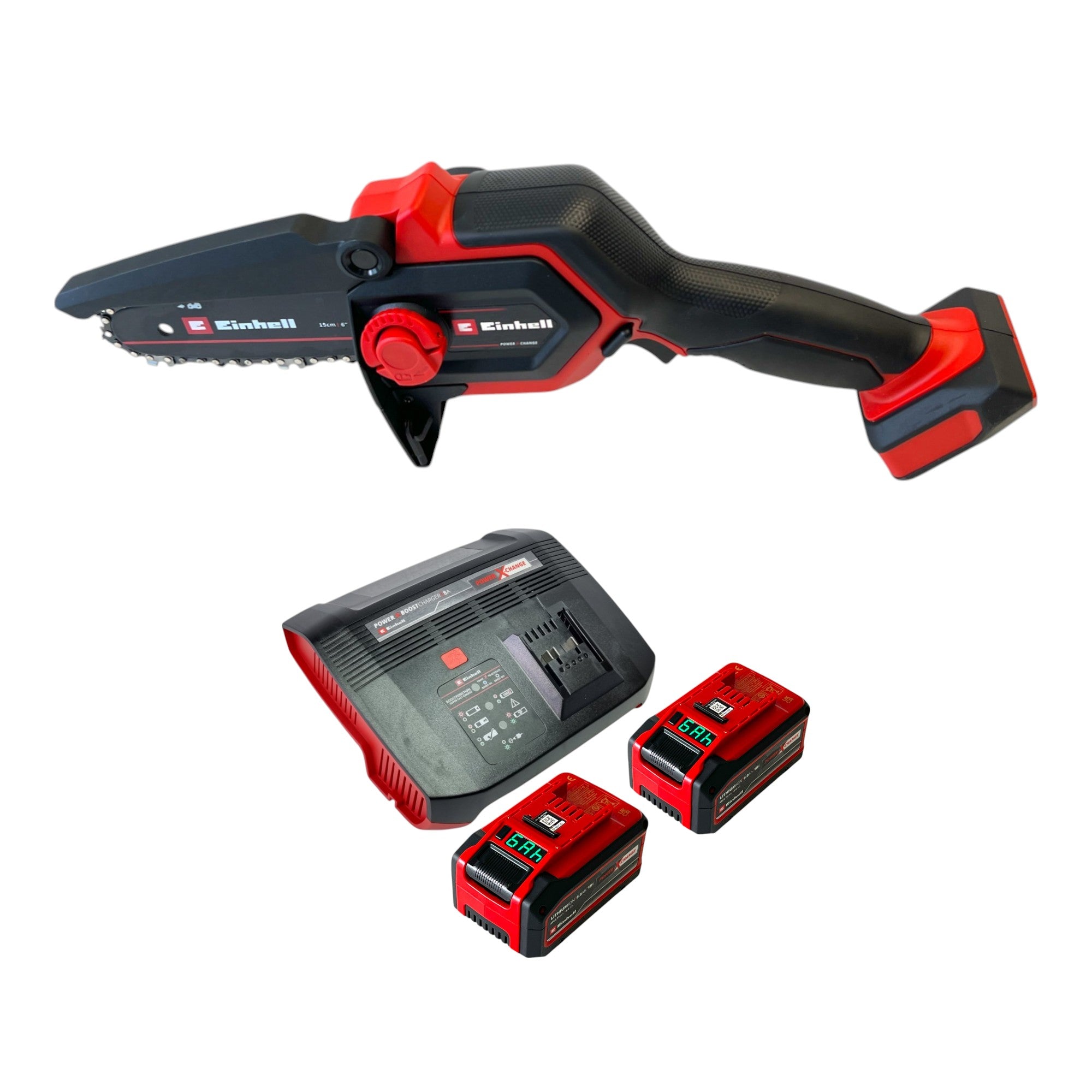 Einhell GE PS 18 15 Li BL Akku Astkettensaege 18 V 15 cm Brushless 2x Akku 6 0 Ah Ladegeraet 0 - toolbrothers