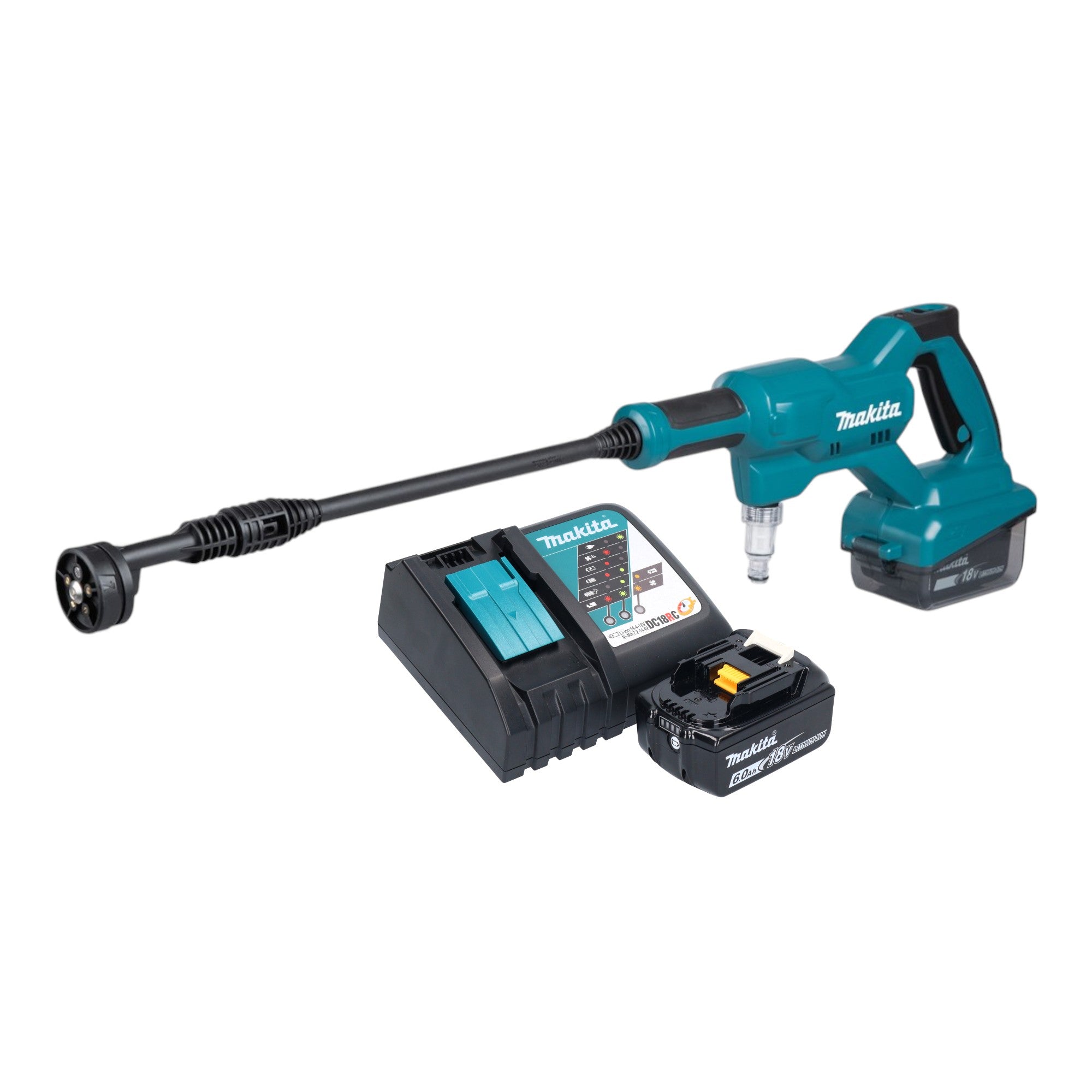 Makita DHW 180 RG1 Akku Druckreiniger 18 V 24 bar 1x Akku 6 0 Ah Ladegeraet 0 - toolbrothers
