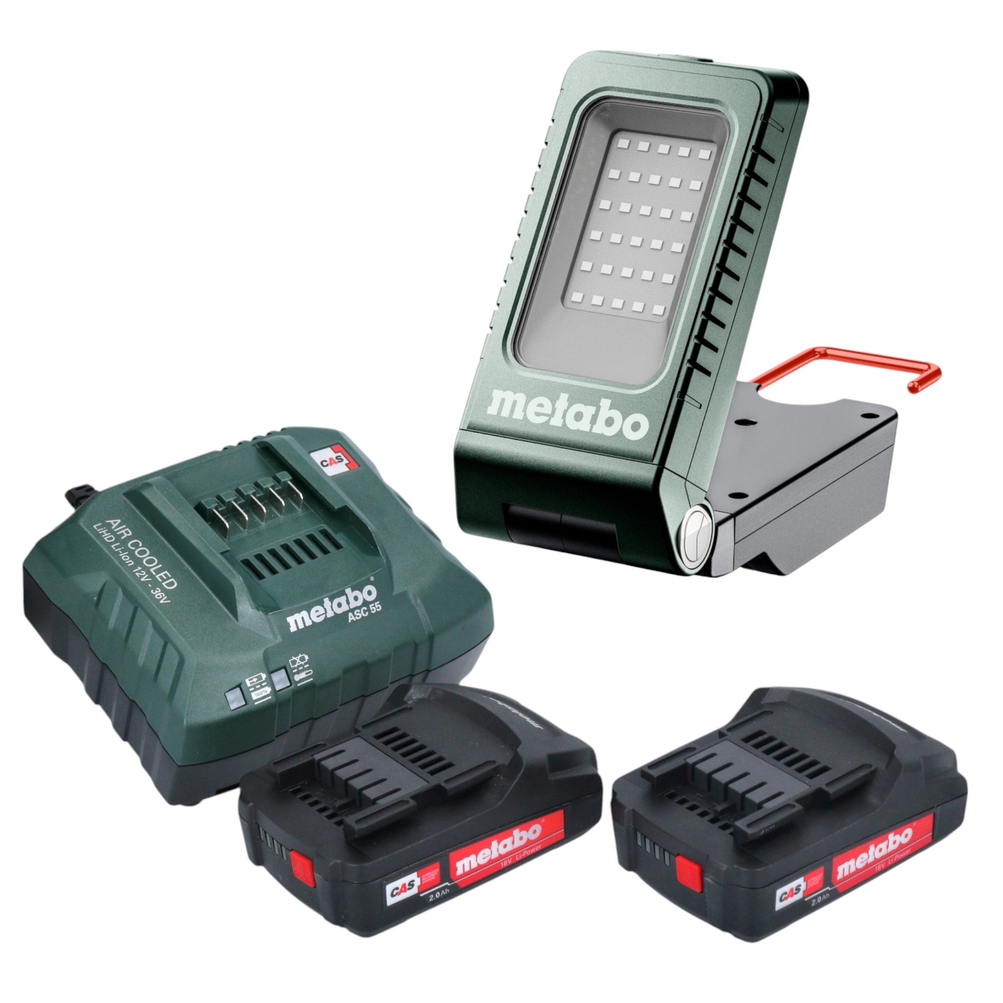 Metabo BSA 18 1000 Akku Baustrahler 18 V 1000 lm 2x Akku 2 0 Ah Ladegeraet 0 - toolbrothers