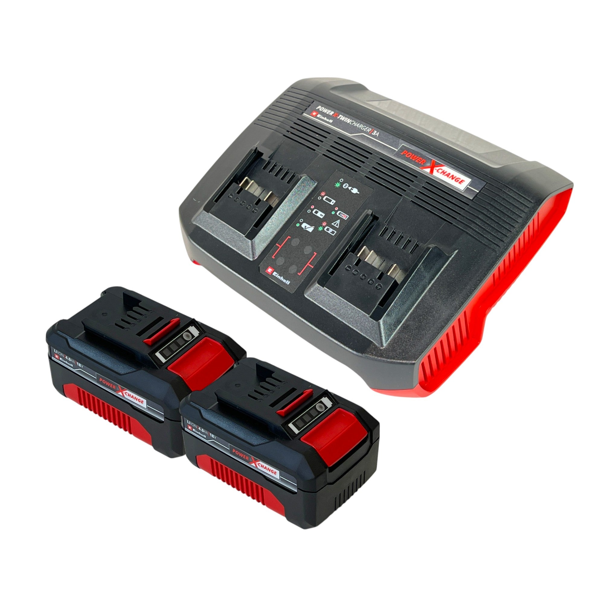 Einhell PXC Starter Kit 2x Power X Change Akku 18 V 4 0 Ah 2x 4511396 Power X Twincharger 3A Doppel Ladegeraet 4512069  0 - toolbrothers