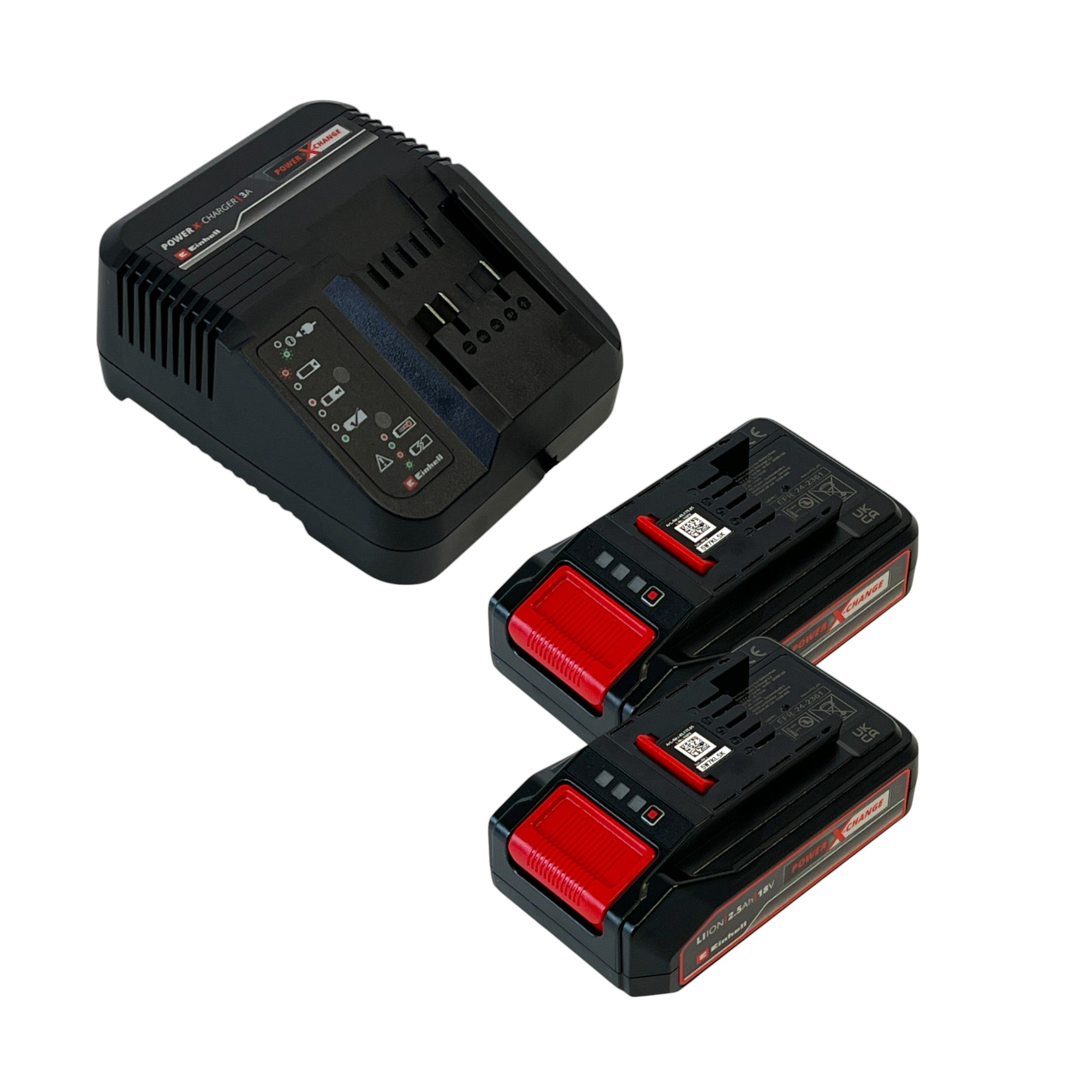 Einhell PXC Starter Kit 2x Power X Change Akku 18 V 2 5 Ah 2x 4511516 Power X Change 18 V 3 A Ladegeraet 4514095 4512097 0 - toolbrothers