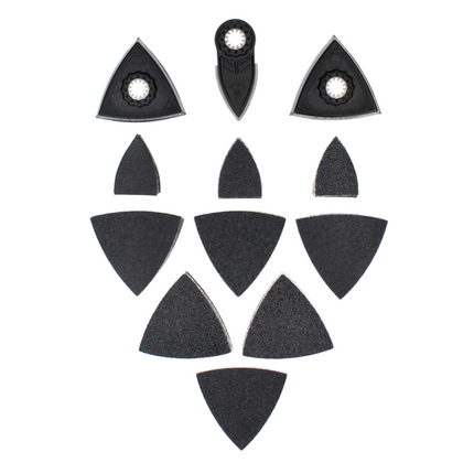 Fein Multimaster MM 700 Max narzędzie wielofunkcyjne 450 W Starlock Max Black Edition + zestaw akcesoriów szlifierskich 63 szt. + L-Boxx