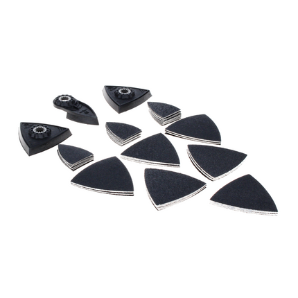 Fein Multimaster MM 700 Max narzędzie wielofunkcyjne 450 W Starlock Max Black Edition + zestaw akcesoriów szlifierskich 63 szt. + L-Boxx