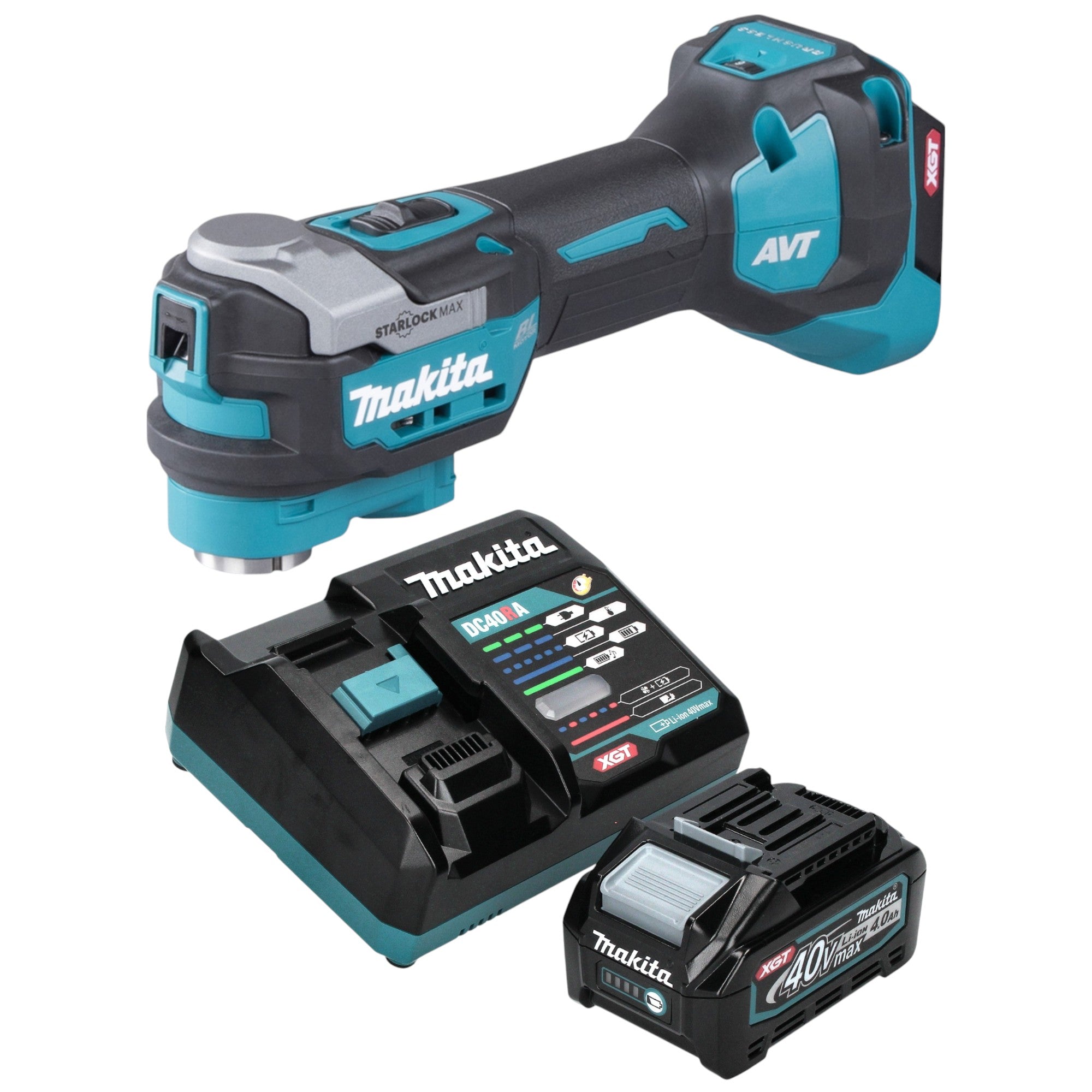 Makita TM 001 GM101 Akku Multifunktionswerkzeug 40 V max Starlock Max Brushless 1x Akku 4 0 Ah Ladegeraet 0 - toolbrothers