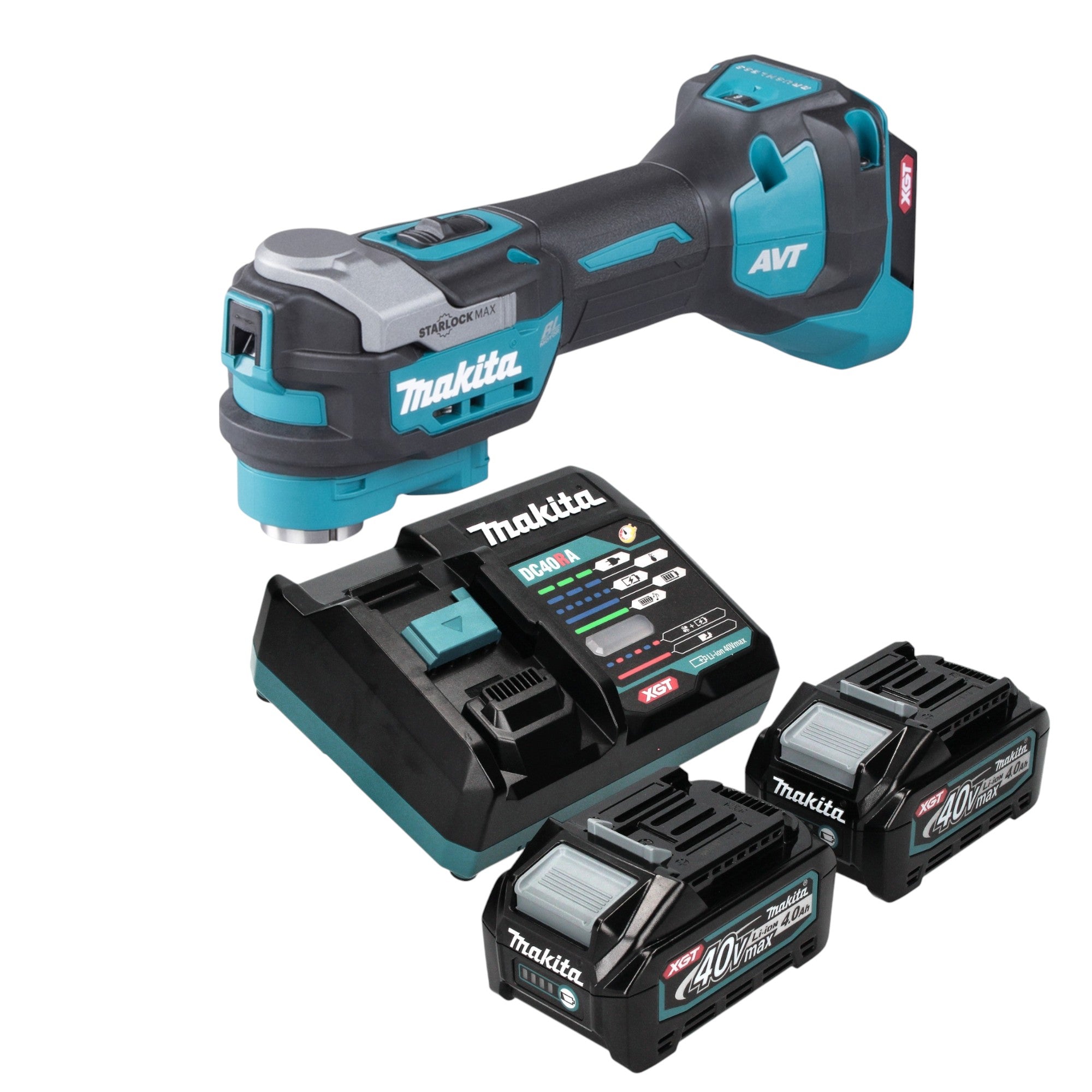 Makita TM 001 GM201 Akku Multifunktionswerkzeug 40 V max Starlock Max Brushless 2x Akku 4 0 Ah Ladegeraet 0 - toolbrothers