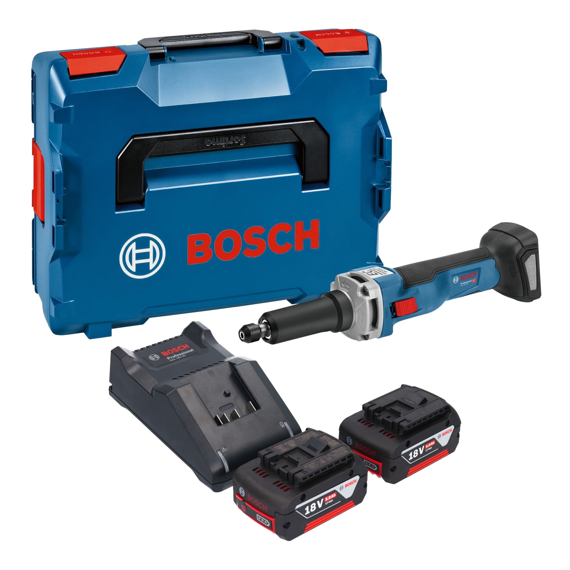 Bosch GGS 18V 23 LC Professional Akku Geradschleifer 18 V Brushless 2x Akku 5 0 Ah Ladegeraet L Boxx 0 - toolbrothers