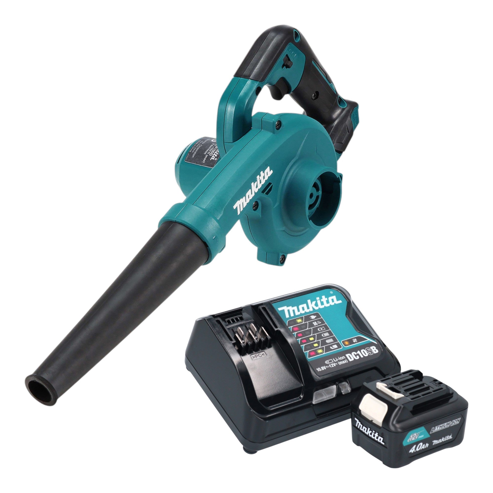 Makita UB 100 DSM1 Akku Geblaese 12 V max 1x Akku 4 0 Ah Ladegeraet 0 - toolbrothers