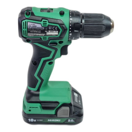 HiKOKI DS18 DDWRZ trapano avvitatore a batteria 18 V 55 Nm brushless + 2x batteria ricaricabile 2,0 Ah + caricabatterie + custodia