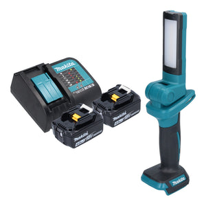 Makita DML 816 SM Akku Arbeitsleuchte 18 V 100 - 500 lm LED + 2x Akku 4,0 Ah + Ladegerät