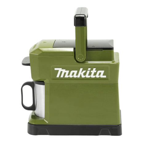 Makita DCM 501 FO cordless coffee maker 12 V max / 18 V olive + 1x rechargeable battery 3.0 Ah - without charger