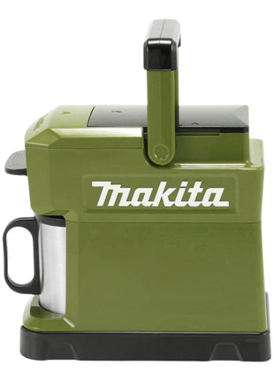 Makita DCM 501 ST2O Cordless coffee maker 12 V max. / 18 V olive + 2x rechargeable battery 5.0 Ah + charger