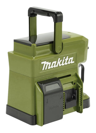 Makita DCM 501 ST2O Caffettiera a batteria 12 V max / 18 V oliva + 2x batteria ricaricabile 5,0 Ah + caricatore